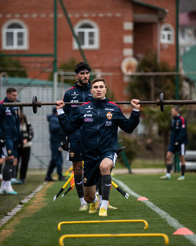 Тренировка ЦСКА в Сочи